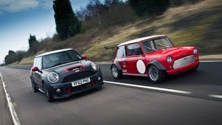 Worlds fastest Minis  Mini JCW GP vs ZCars Mini Busa  autocarcouk [upl. by Jemine]