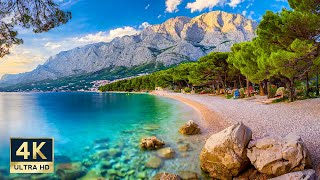 Makarska Riviera Croatia 🇭🇷 4K Podgora Tucepi Makarska Baska Voda Brela Walking Tour 2023 [upl. by Hammel]