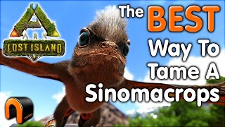 ARK How To TAME A SINOMACROPS In Real Time Step By Step ARK [upl. by Snyder]