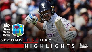 Ollie Pope Scores 121  Highlights  England v West Indies Day 1  Rothesay Test 2024 [upl. by Yecart]