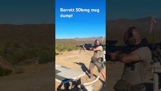 50 cal mag dump shakes the ground The m82A1 can fire 5 miles at a 50° angle not accurately [upl. by Anema]