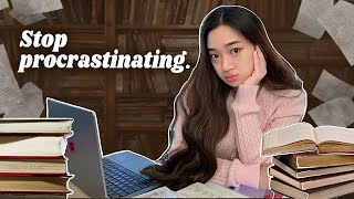 how to STOP PROCRASTINATING and GET WORK DONE  free template [upl. by Lisha489]