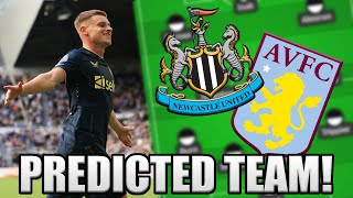 NEW SIGNINGS STARTING NEWCASTLE VS ASTON VILLA PREDICTED TEAM [upl. by Hessney191]