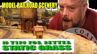 Model Railroad Scenery 10 Tips for Better Static Grass [upl. by Athiste]