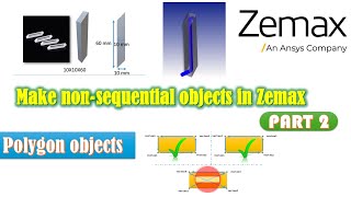 Make nonsquential objects in Zemax  opticstudio POB files Part 2 [upl. by Emyaj415]