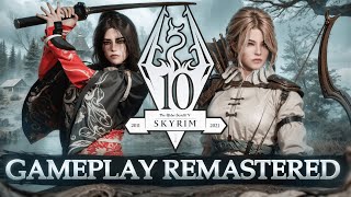 REMASTERING Skyrim Gameplay With 20 Mods  Best Skyrim Mods Going Into 2025 [upl. by Nnylimaj]