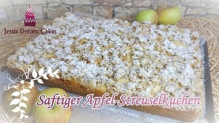 Saftiger ApfelStreuselkuchen  Schnell und Lecker  Lieblingsrezept [upl. by Eitsyrc268]