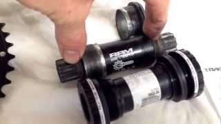 How to Changing crankset from internal to external bottom bracket [upl. by Pierce]