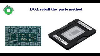 BGA reballing the paste method [upl. by Wiburg9]