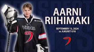 Aarni Riihimäki vs Jukurit U18  Sep 15 2024  2026 NHL Draft FutureFridays [upl. by Ragde]