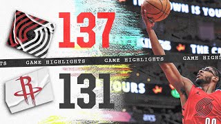 Portland Trail Blazers 137 Houston Rockets 131  Game Highlights  Jan 24 2024 [upl. by Emmit]