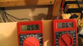 charging 6 volt battery off 3 phase test 001 [upl. by Dnomayd]