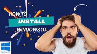 windows 10 how to install with USB AT technology [upl. by Balliett]