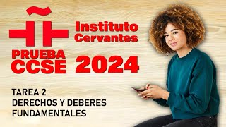 Prueba CCSE 2024 📗 Tarea 2️⃣ NACIONALIDAD ESPAÑOLA 🇪🇸 [upl. by Imoyaba]