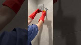 Shower Head Cleaning Hack cleanandtidy bathroom cleaning shorts [upl. by Eitsyrhc]