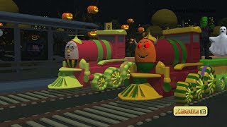 Halloween with Humpty the train for kids  for children  happy halloween  kindergarten  Kiddiestv [upl. by Adorl2]