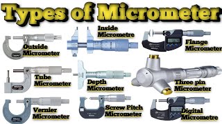 Types of micrometer and their uses [upl. by Htnamas]