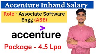 Accenture ASE In hand Salary  Accenture Inhand Salary for Freshers  Accenture Salary for Freshers [upl. by Ailee279]