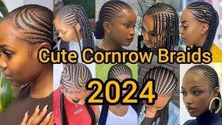 Gorgeous and Classy Braids Hairstyles  Allback Cornrow Braids Hairstyles  Ghana Weaving Braids [upl. by Kimberlyn320]