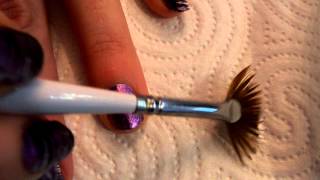 Tutorial uñas Nail art Nº60 Líneas pincel abanico [upl. by Solohcin]