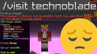 TechnoBlades Skyblock Island is gone Kinda [upl. by Rempe359]