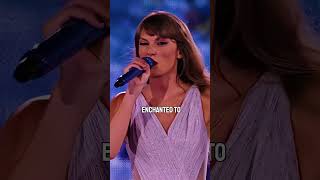 Taylor Swift Enchanted Song Live Performance The Eras Tour taylorswift theerastour shorts [upl. by Asined286]