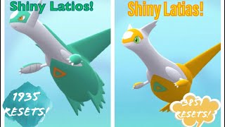 Getting Shiny Latios and Shiny Latias in Pokémon Brilliant Diamond 5786 Resets Total [upl. by Saunder]