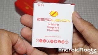 Zerolemon 3000mAh Battery  Wall Charger for Galaxy S4 Review [upl. by Nollaf]