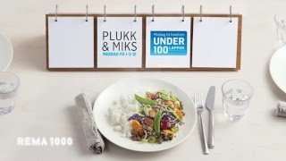 REMA 1000 Plukk amp Miks  Middag på 123 [upl. by Auqinal]