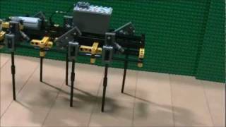 LEGO Long Legged Hexapod レゴ 六脚歩行ロボ 足長・安定歩行型 [upl. by Eirak]