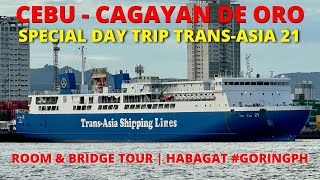 Special Day Trip  Cebu to Cagayan de Oro  TransAsia 21 Barko Vlog [upl. by Adalheid891]