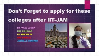 Do not forget to apply here after IIT JAM 2024 IIT JAM Biotechnology IISC Student iitjam2024 [upl. by Llahsram]