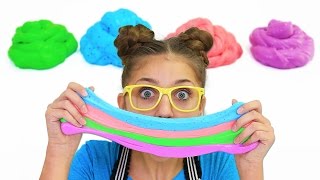 Kaliums Easy DIY Fluffy Slime  How to Make Slime  Kamri Noel [upl. by Nosraep]