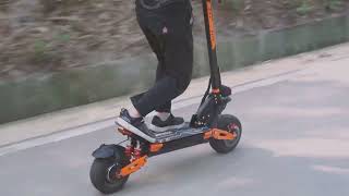 50 Mph Electric Scooter Fast Driving Test Review EFGBIKE 5600W Off Road with Seat for Adults [upl. by Jem]