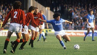 Maradona Vs Gullit 1990 Napoli x Milan [upl. by Inalem]