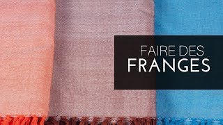 Comment faire des FRANGES sur un tricot [upl. by Aynosal499]