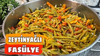 TAZE FASULYENİN PÜF NOKTALARI BU TARİFTE 💯YAZIN VAZGEÇİLMEZİ AYŞE KADIN❗️ ZEYTİNYAĞLI NASIL YAPILIR [upl. by Violante]