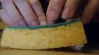 ASMR SWEEPING AND CLEANING THE FLOOR BRUSH SPONGE TAPPING  No Talking [upl. by Dustie]