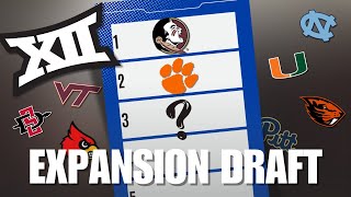 Big 12 Expansion Draft Selecting Top Candidates to Join  Conference Realignment  ACC [upl. by Lehcor290]