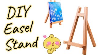 How to make mini easel stand at homeeasel stand makingeasel stand diyhomemadeSajals Art [upl. by Bernj594]