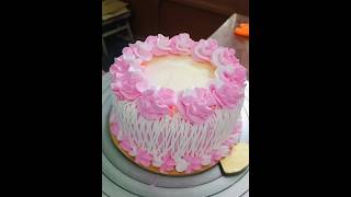 vanilla cake decoration video 🎂✨ short video YouTube shotfeed subscribe 🍰😋 [upl. by Sirmons]