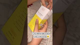 🫐Photostable sunscreen review 🍓🫶✨acneproneskincareroutine sunscreen [upl. by Enrique]