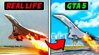 Recreating Real Life AIRPLANE CRASHES in GTA 5 Movie [upl. by Dorsman]