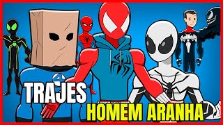 Homem Aranha  TOP 10 Trajes dos Quadrinhos  Animação [upl. by Aderb]