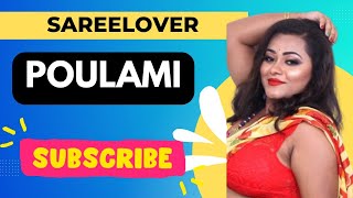 Poulami chatterjee  Poulami hot Saree videos  Poulami bold saree shoot [upl. by Atteiluj]