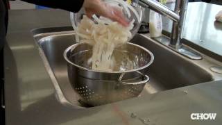 How to Prep Rice Noodles  CHOW Tip [upl. by Larcher751]