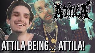 Nik Nocturnal reacts  Attila  Metalcore Manson [upl. by Frick]