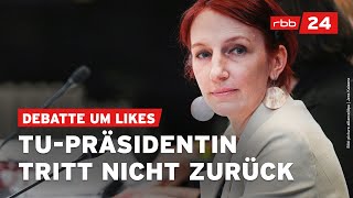 TUPräsidentin Geraldine Rauch lehnt Rücktritt ab [upl. by Hirsch]