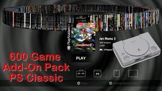 PlayStation Classic 600 Game AddOn Pack  Easy Install [upl. by Olegnaed]