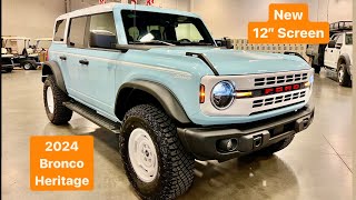 2024 Ford Bronco Heritage New 12” Touch Screen for 2024 ✅ Robins Egg Blue [upl. by Vernor]